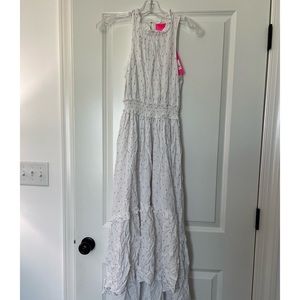 Lilly Pulitzer Chaya Midi Dress in Resort White Metallic